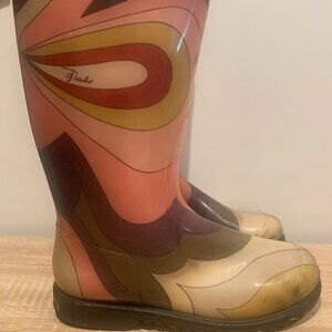 Vintage Emilio Pucci Rainboots – Circa 2006 – Size [40]